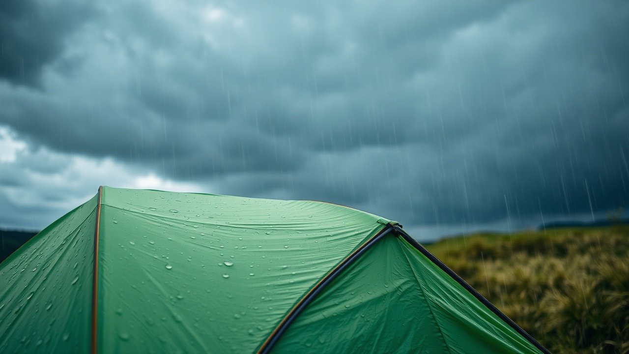 Camping in the Rain