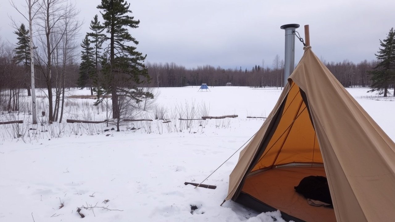 What is hot tent camping