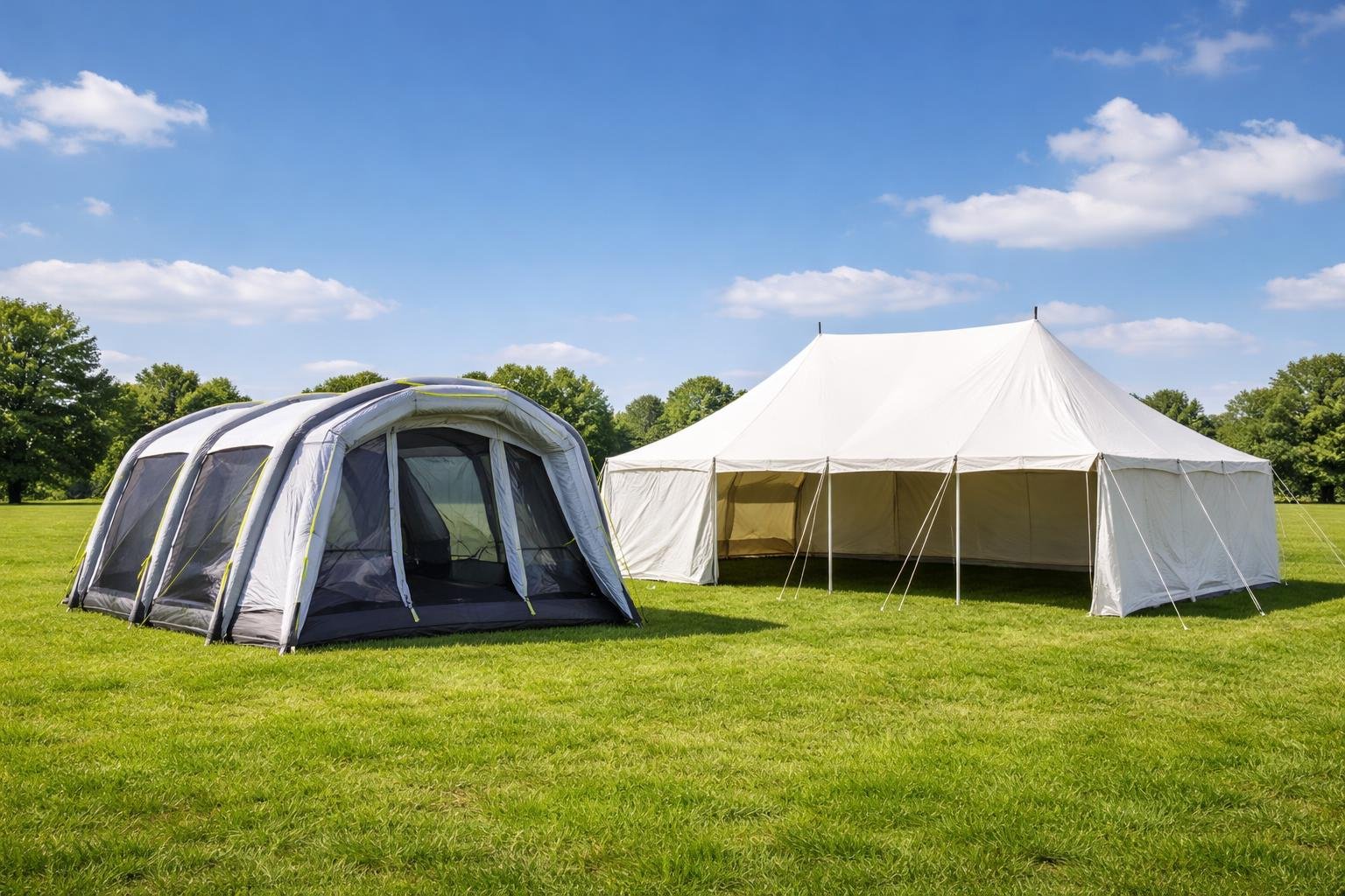Inflatable Tent vs Pole Tent 7 Shocking Pros & Cons