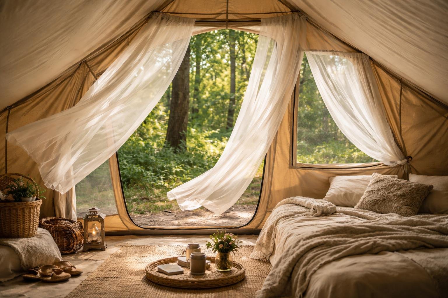how to keep a tent cool in summer heat